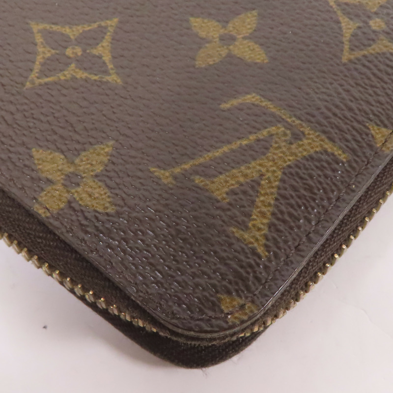 LOUIS VUITTON Monogram Zipper Long Wallet金扣長錢包-6
