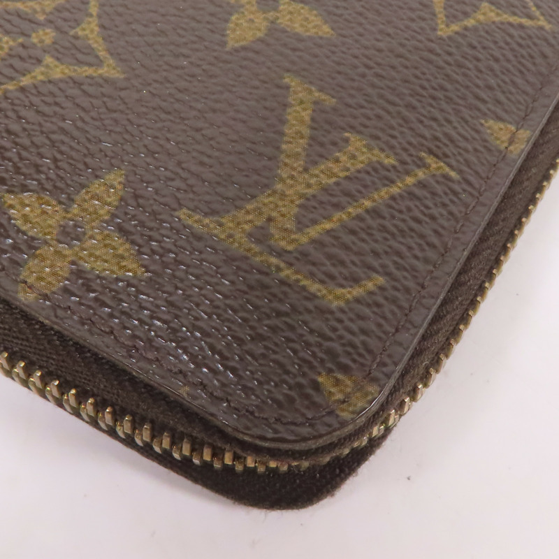 LOUIS VUITTON Monogram Zipper Long Wallet金扣長錢包-8
