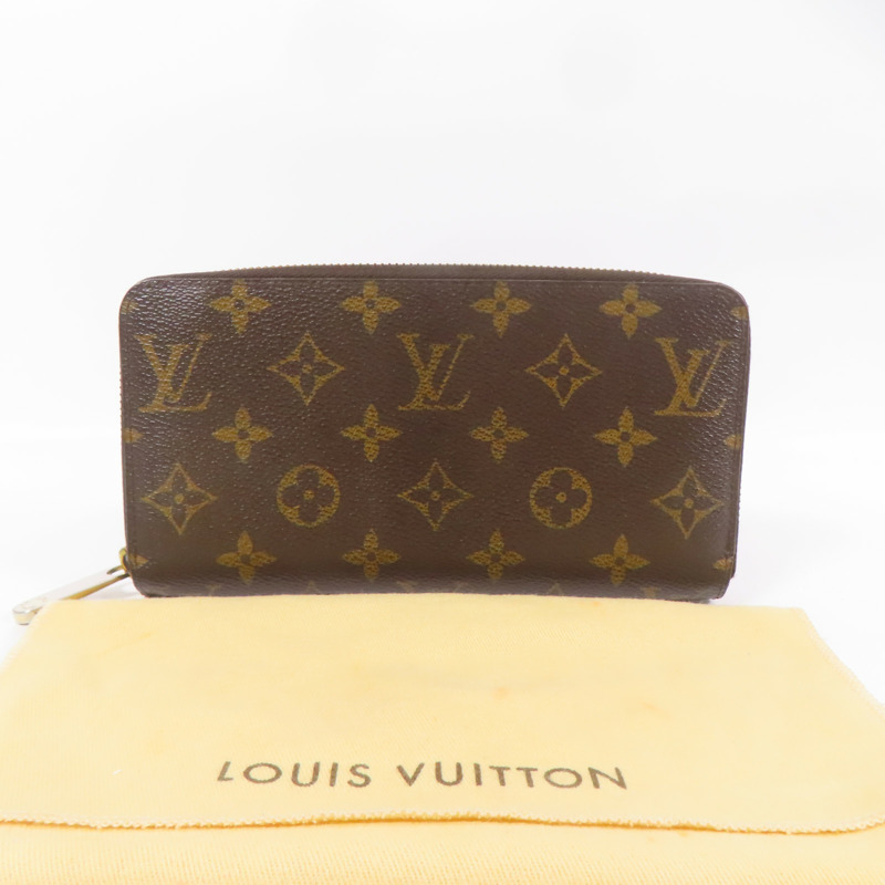 LOUIS VUITTON Monogram Zipper Long Wallet金扣長錢包-13