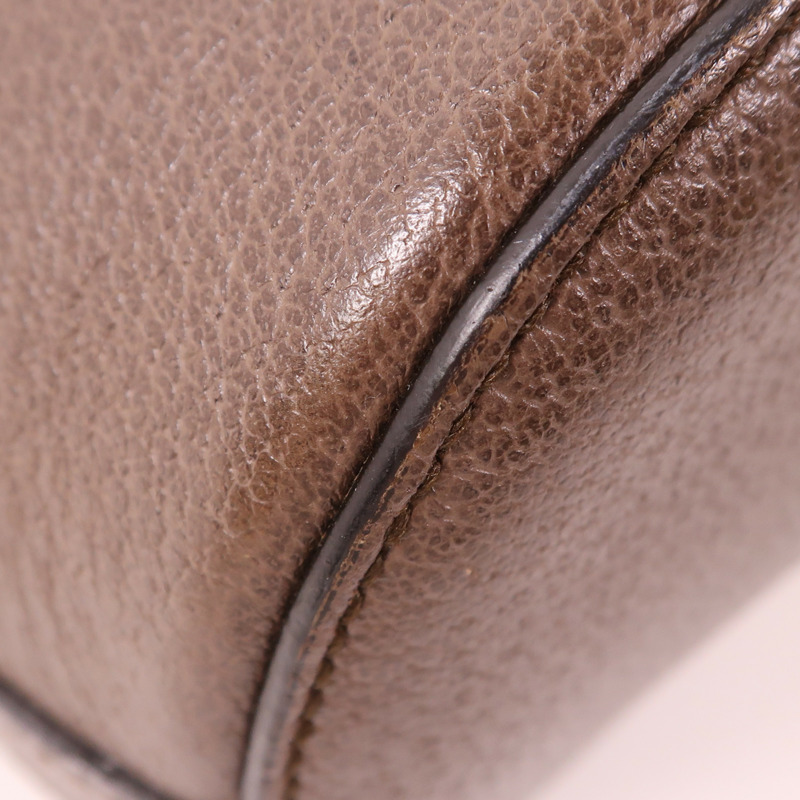 GUCCI 塗層帆布Shoulder Bag金扣手挽肩背兩用袋-9