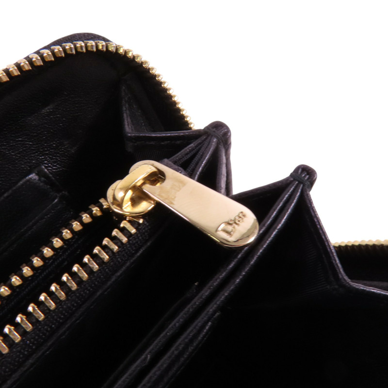 Dior 羊皮皮革Zipper Wallet金扣長錢包-8