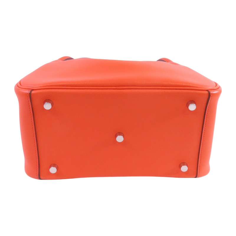 HERMES Evercolor皮革Lindy 26銀扣肩背袋-3