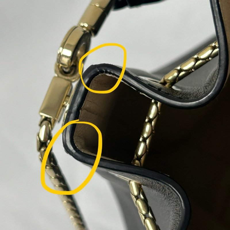 BVLGARI 牛皮皮革Chain Shoulder Bag金扣手挽肩背兩用袋-17