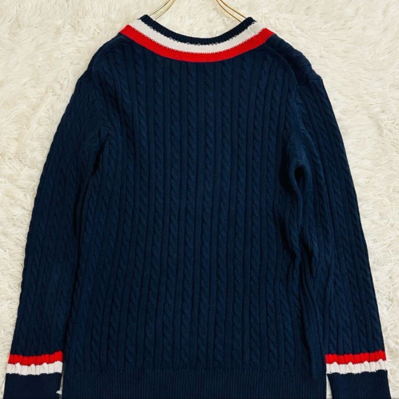 BURBERRY BLACK LABEL#藍白紅色#黑標#毛衣#正品#-1
