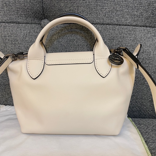 LONGCHAMP Le Pliage Xtra XS 奶白色 牛皮 手提包 肩背包-6