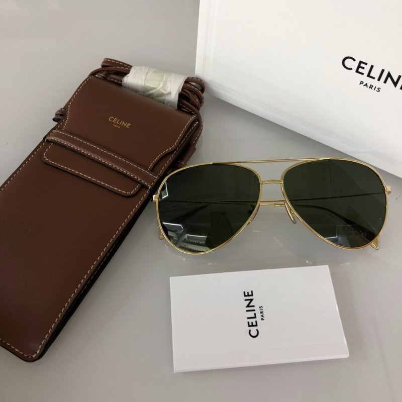 Celine飛行員墨鏡 全新全配-3