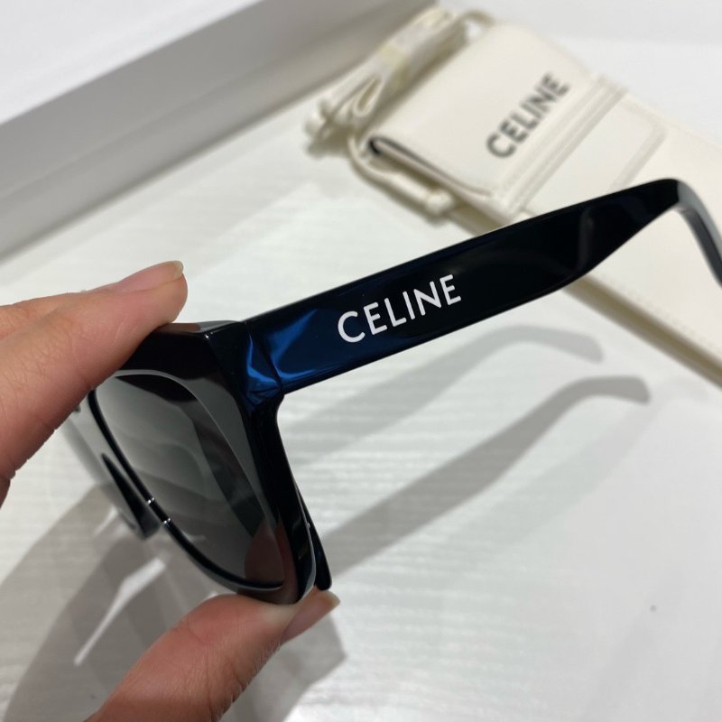 Celine💙爆款黑色字母方框CL40198太陽眼鏡 送手機包 全新全配-2