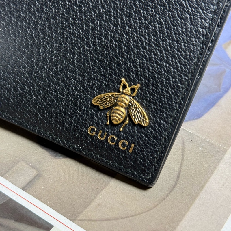 GUCCI男士蜜蜂短夾-5