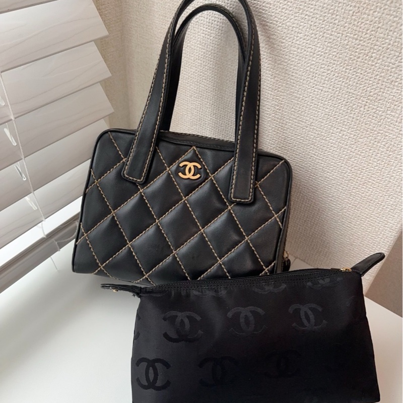 CHANEL 香奈兒 Wild Stitch 手提包，有標-0