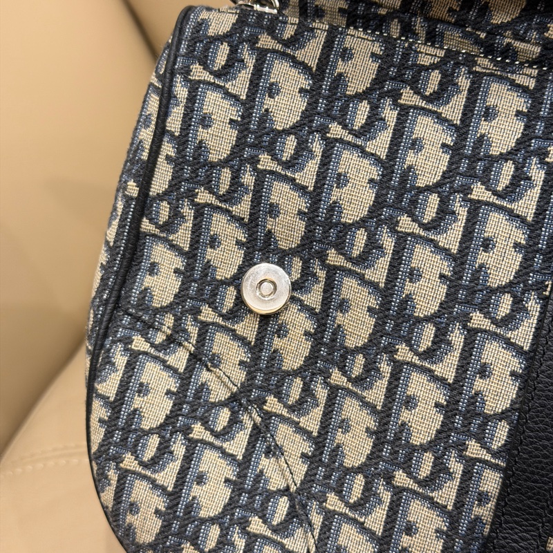 #櫃上在售12萬 #專櫃購證 #9新閒置 Dior刺繡老花馬鞍包 新款🔥-43