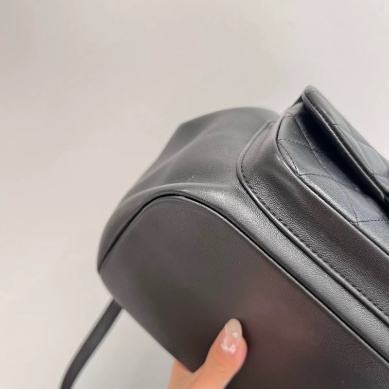 🈶購證#99新帶膜 #全配 #櫃上在售23萬 香奈兒黑金duma雙肩後背包🔥-12