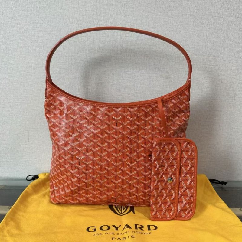 GOYARD 經典老花子母hobo腋下包 34*30*13 98新配件塵袋-0