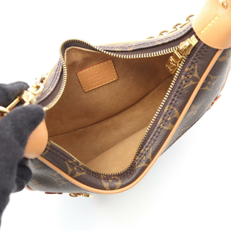 路易威登 Loop 單肩包 M81098 Monogram 帆布皮革棕色二手女士-2