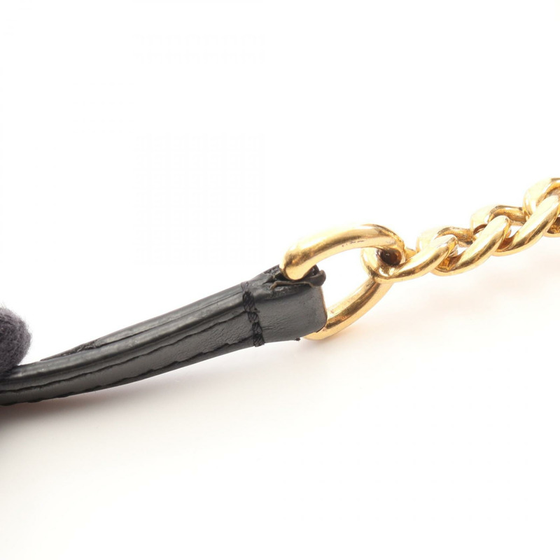 LOUIS VUITTON Passy 鏈條單肩包 M45592 Monogram 帆布 棕色 黑色 二手-8