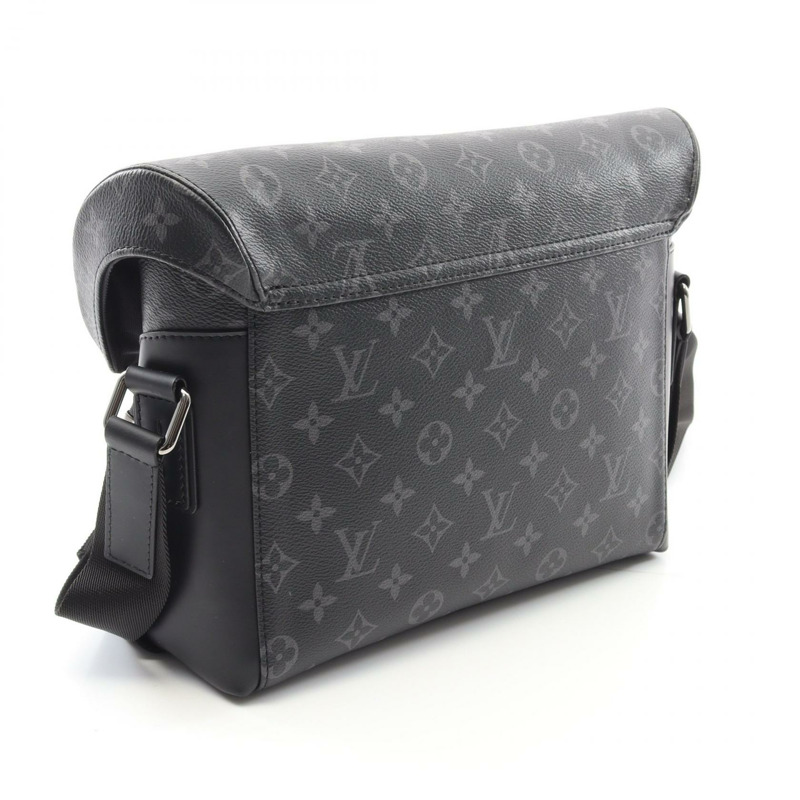 LOUIS VUITTON Messenger voyage PM 單肩包 M40511 Monogram eclipse 黑色 LV-1