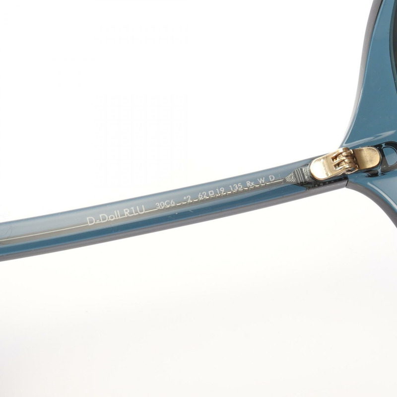 迪奧太陽眼鏡 D DOLL R1U 30C6 塑膠藍黑色全新女款-4
