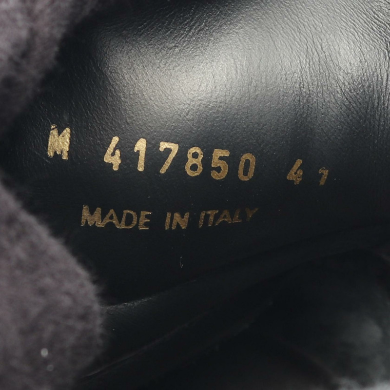 SAINT LAURENT PARIS 運動鞋 417850 皮革 黑色 二手 男款-5