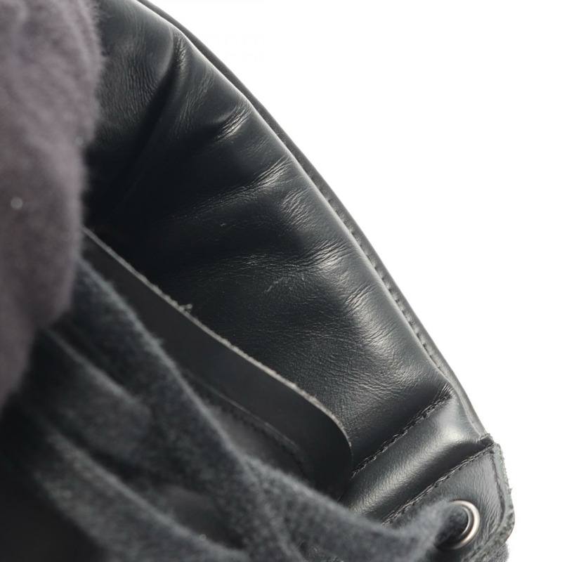 SAINT LAURENT PARIS 運動鞋 417850 皮革 黑色 二手 男款-7