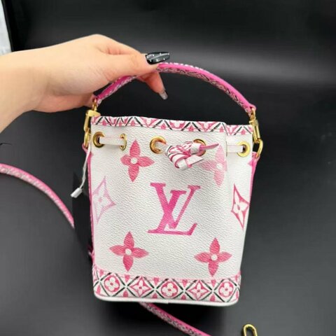 Louis Vuitton nano noe 芭比粉水桶包 配件 盒子塵袋