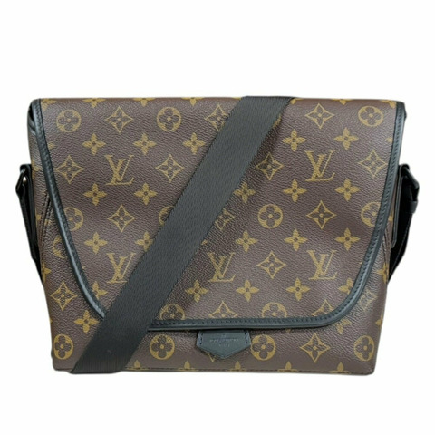 Louis Vuitton 磁性 Monogram Macassar 肩背包 M45557 棕色 男士 LOUIS VUITTON
