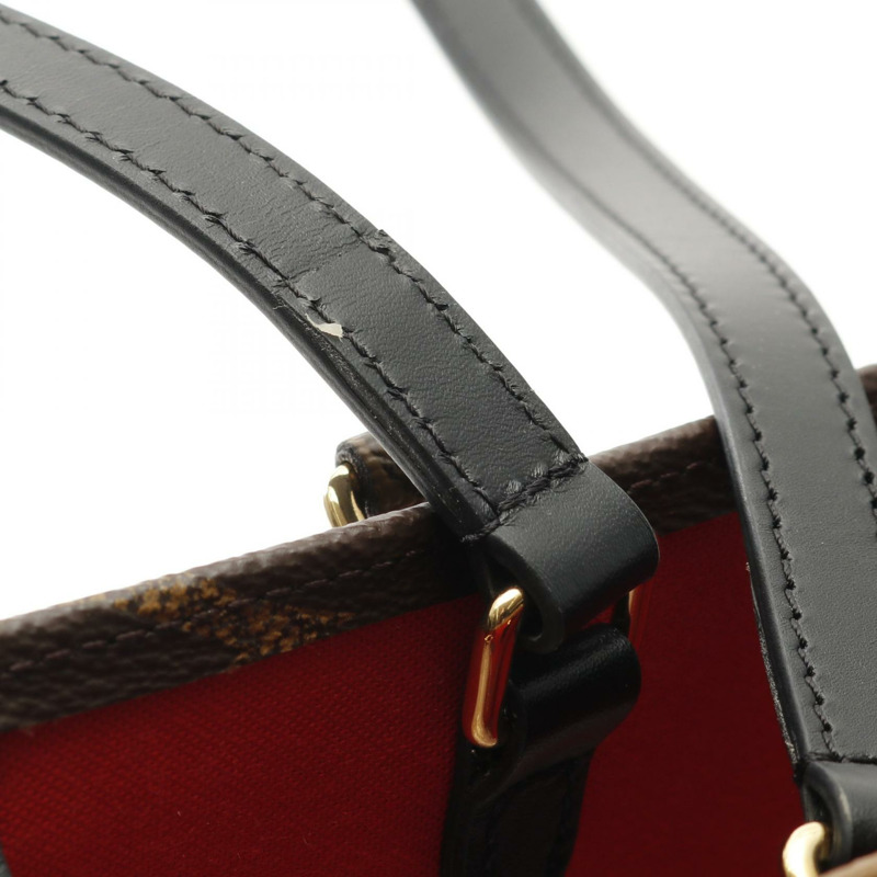 LOUIS VUITTON On the Go MM Monogram Giant Reverse 托特包 M45321 PVC 塗層帆布皮革棕色米色二手-7