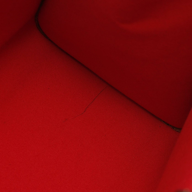 LOUIS VUITTON On the Go MM Monogram Giant Reverse 托特包 M45321 PVC 塗層帆布皮革棕色米色二手-8