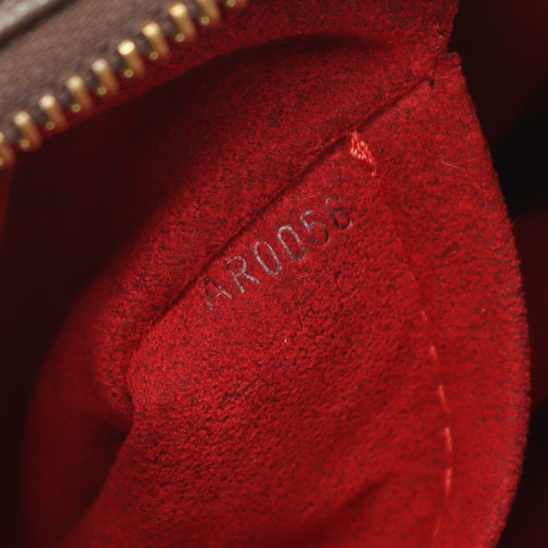 LOUIS VUITTON Vivasite MM Monogram 單肩包 M51164 PVC 塗層帆布皮革棕色二手女士-4