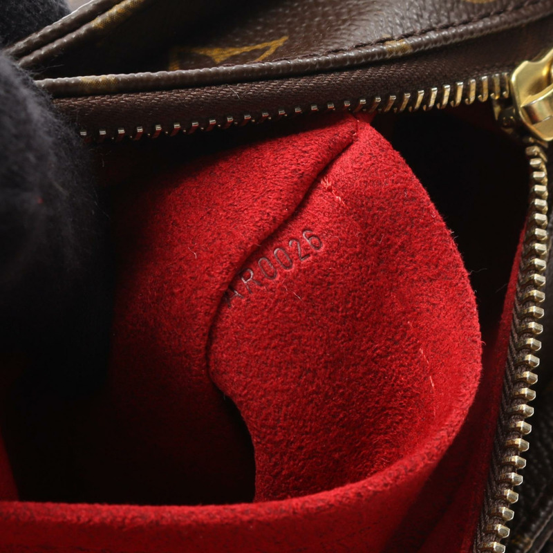 LOUIS VUITTON Vivacite MM 單肩包 M51164 Monogram 帆布 棕色 二手 女款-4