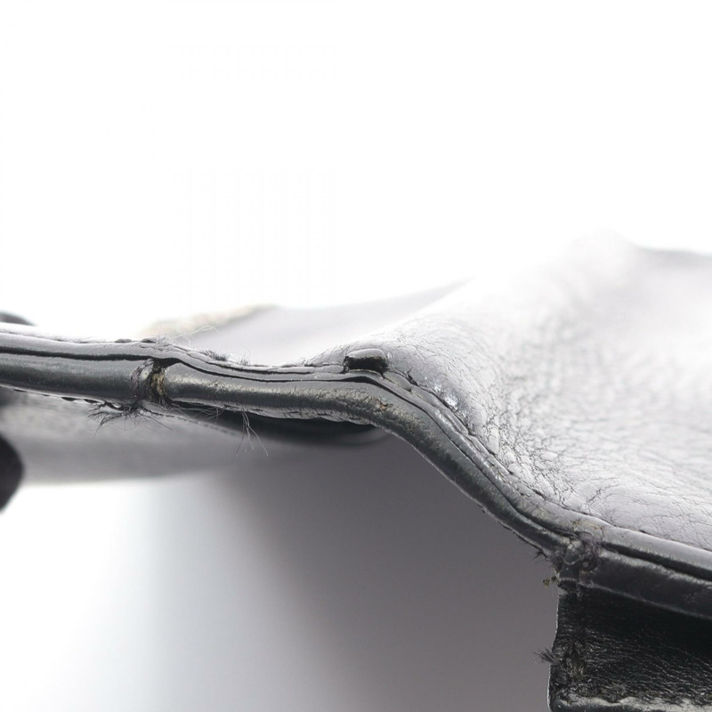 CHROME HEARTS LNG SNGL FLD TIPS 長款單折雙折皮夾 SV925 皮革 黑銀 二手男款-7