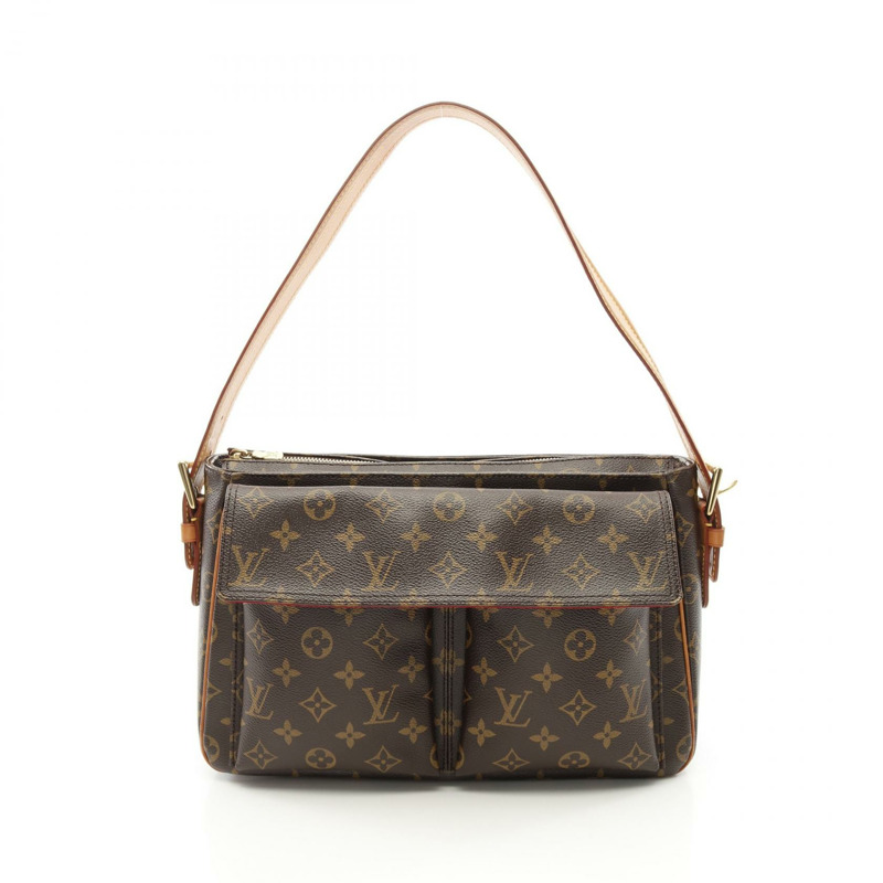 路易威登 Vivacite GM 單肩包 M51163 Monogram 帆布棕色二手女士-0