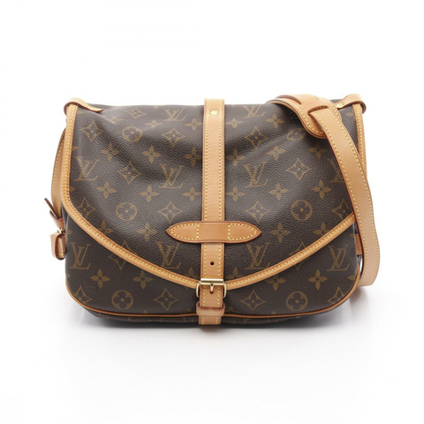 LOUIS VUITTON Saumur 30 斜背包 M42256 Monogram 帆布 二手 女士