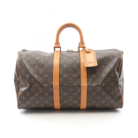 LOUIS VUITTON Keepall 45 手提包 M41428 Monogram 帆布棕色二手中性 LV