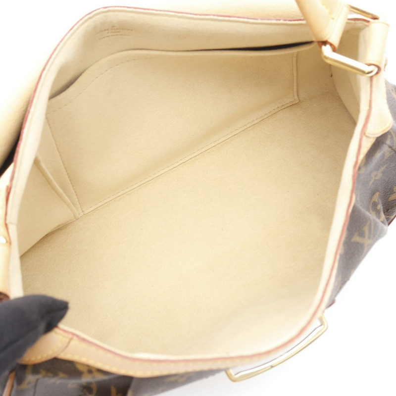 LOUIS VUITTON Beverly 中型單肩包 手提包 M40121 字母帆布 棕色 二手 LV-2