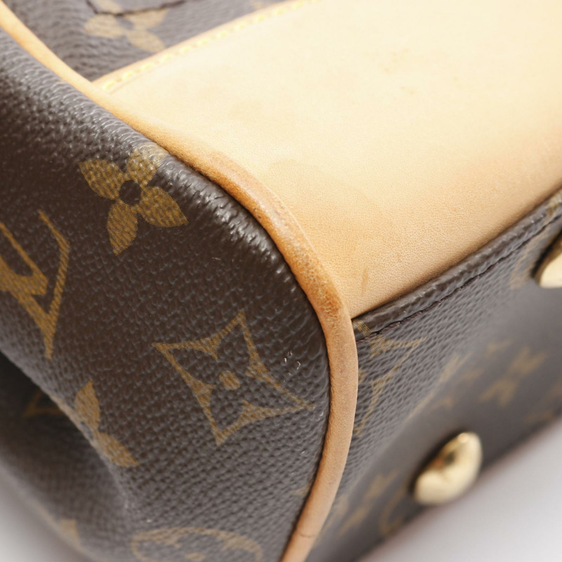 LOUIS VUITTON Beverly 中型單肩包 手提包 M40121 字母帆布 棕色 二手 LV-6