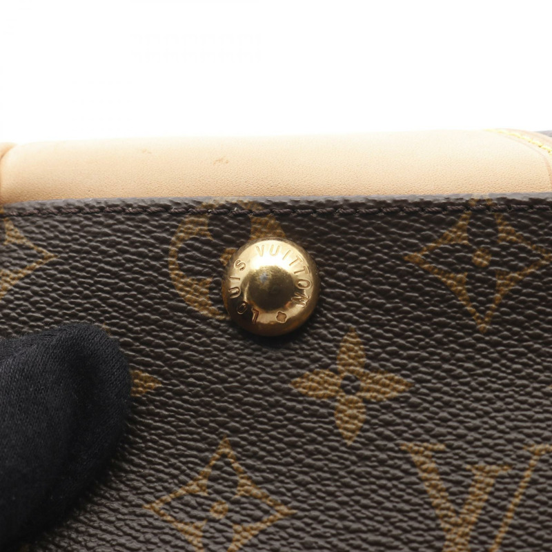 LOUIS VUITTON Beverly 中型單肩包 手提包 M40121 字母帆布 棕色 二手 LV-7