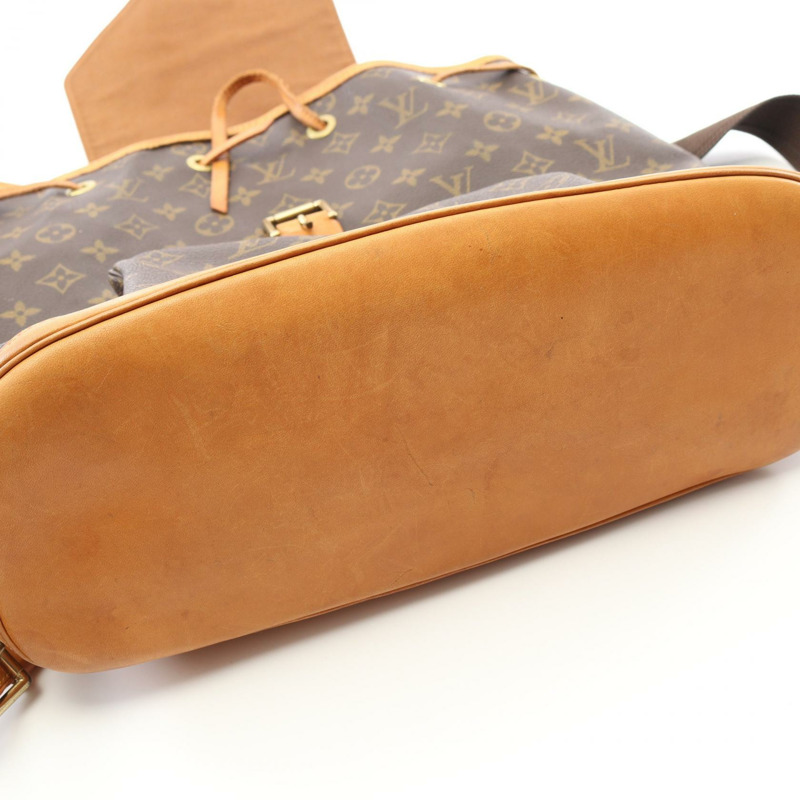 LOUIS VUITTON Montsouris GM Rucksack 背包 M51135 Monogram 帆布 棕色 二手-6