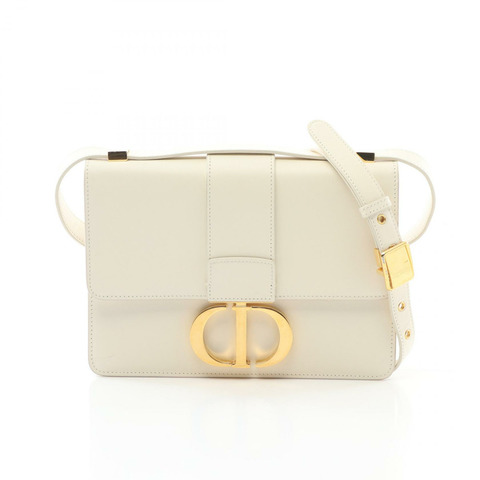 Dior 30 MONTAIGNE 斜背包 肩背包 M9203UMOS 皮革 米色 二手 女款 GHW