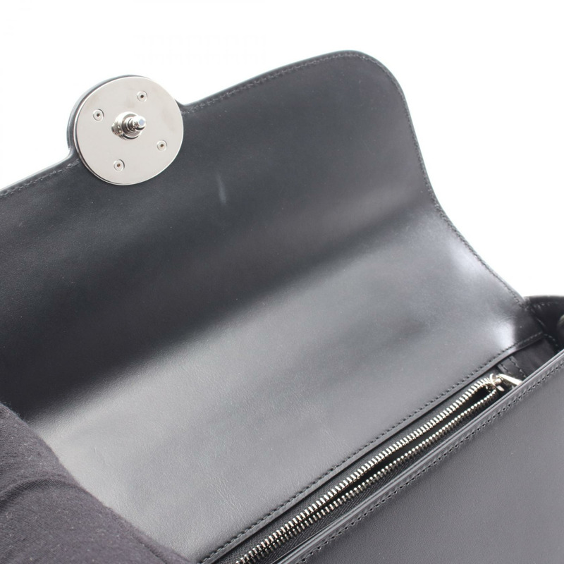 GUCCI Petit GG 單肩包 739721 皮革 黑色 二手 女士-4