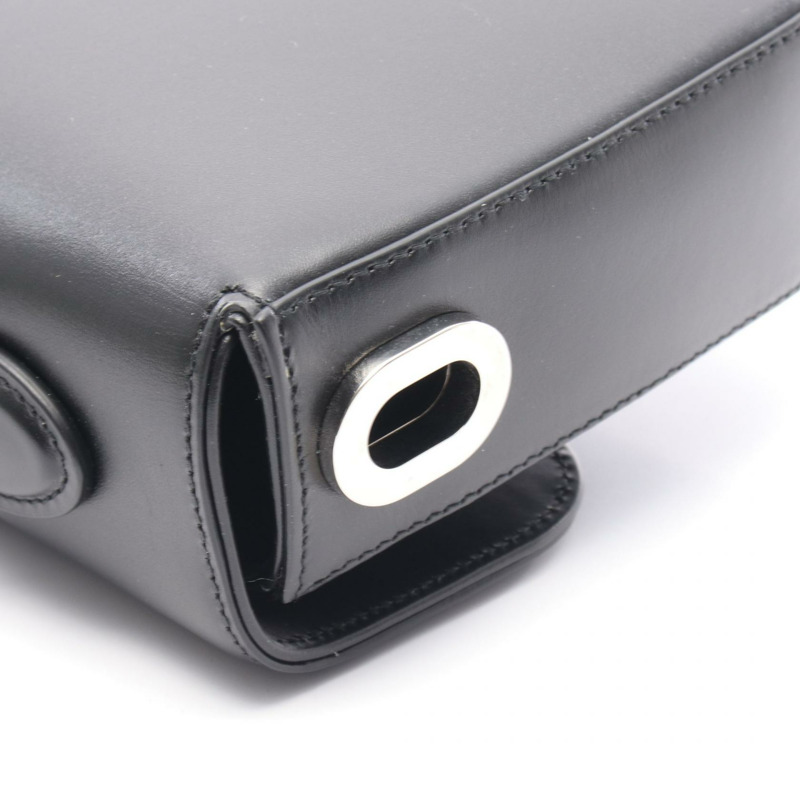 GUCCI Petit GG 單肩包 739721 皮革 黑色 二手 女士-7