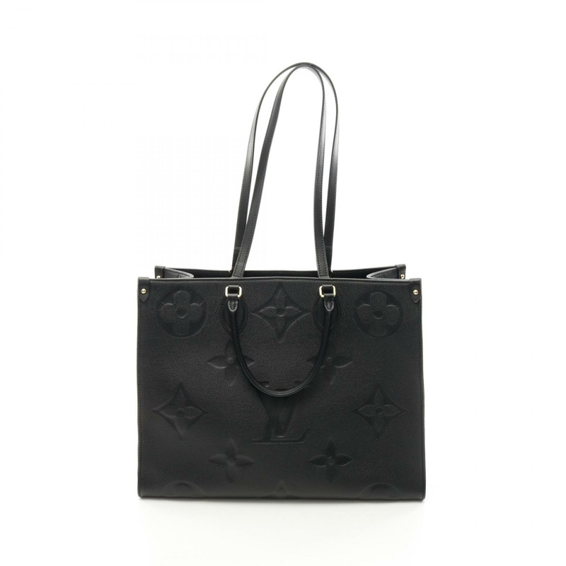 LOUIS VUITTON On-the-go GM 單肩托特包 M44925 印有字母 黑色 LV-0