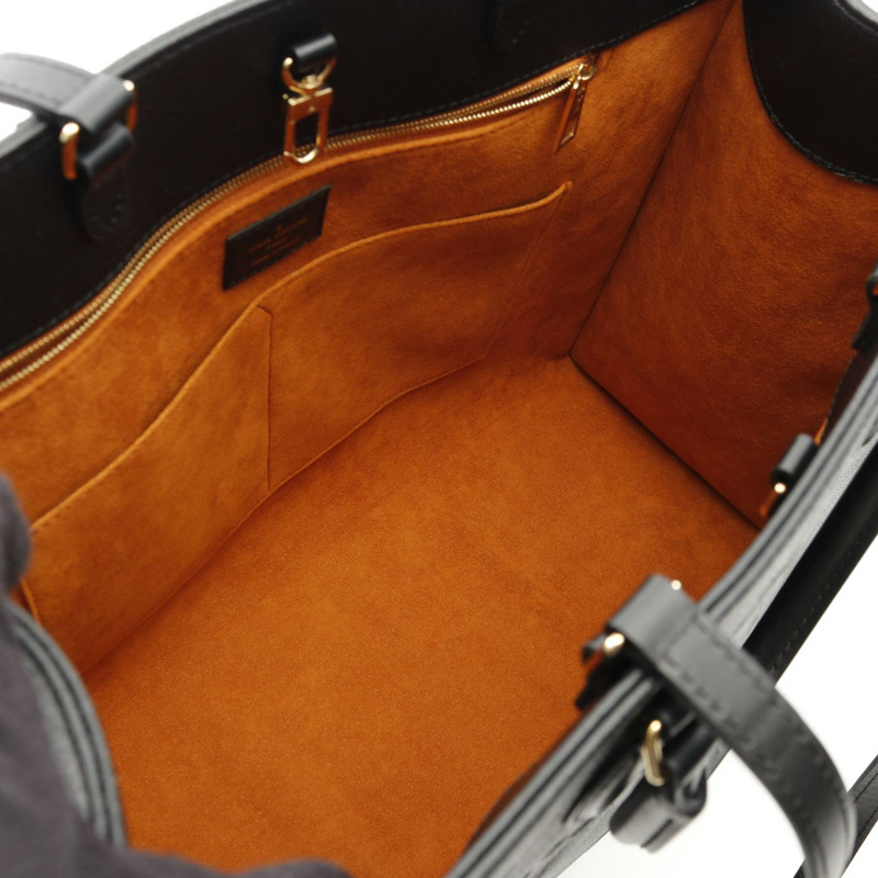 LOUIS VUITTON On-the-go GM 單肩托特包 M44925 印有字母 黑色 LV-2
