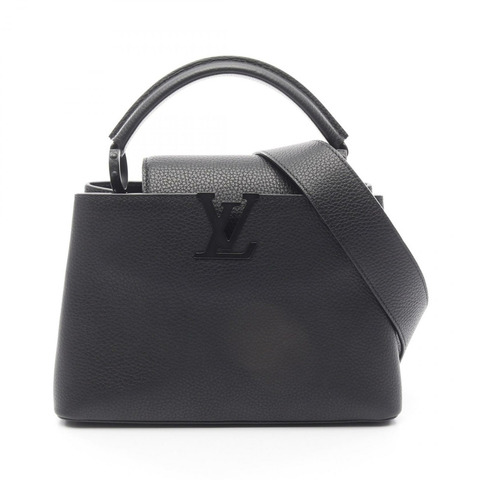 LOUIS VUITTON CapucineBB 手提包 M55855 Taurillon Clemence 皮革 Taurillon Clemence 皮革 黑色 二手 女士