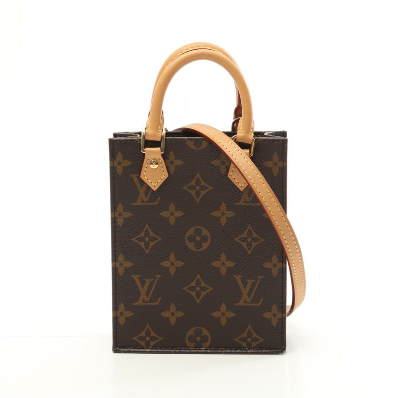 LOUIS VUITTON Petit Sac Plat 單肩包 M69442 Monogram 帆布 二手 LV-0