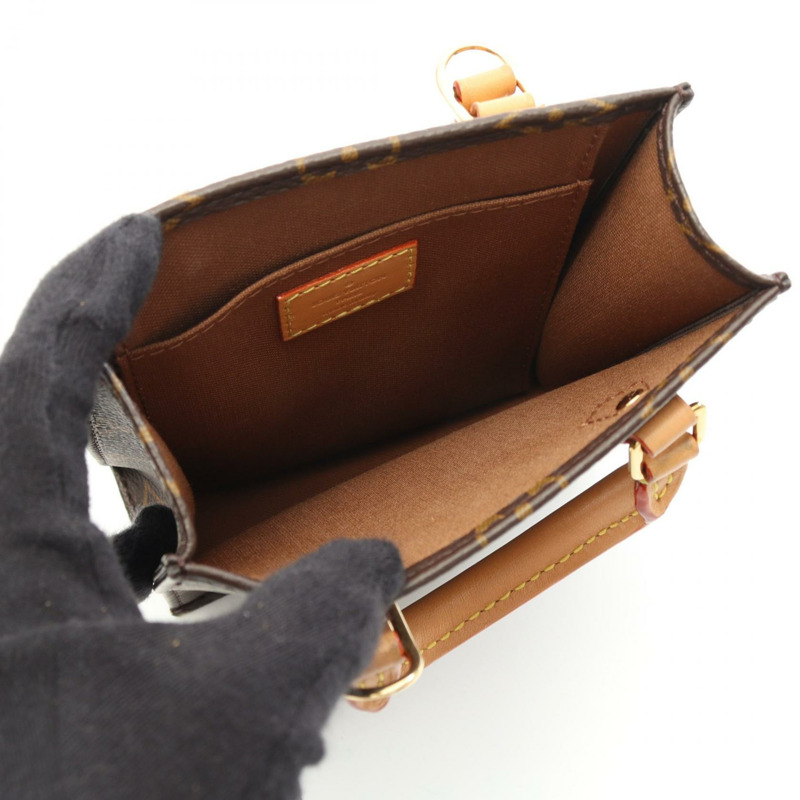 LOUIS VUITTON Petit Sac Plat 單肩包 M69442 Monogram 帆布 二手 LV-2