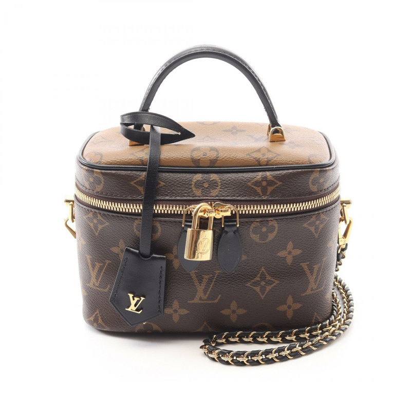 LOUIS VUITTON Vanity NV PM 單肩包 手提包 M45165 字母反轉帆布 二手-0