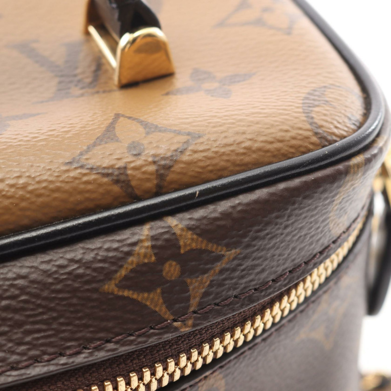 LOUIS VUITTON Vanity NV PM 單肩包 手提包 M45165 字母反轉帆布 二手-7