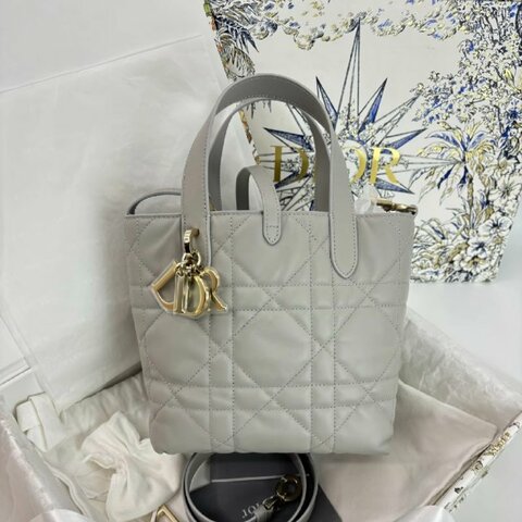 Dior Toujours 小號 水泥灰色 配件齊全