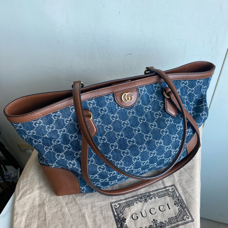 Gucci 牛仔托特包 丹寧系列-0