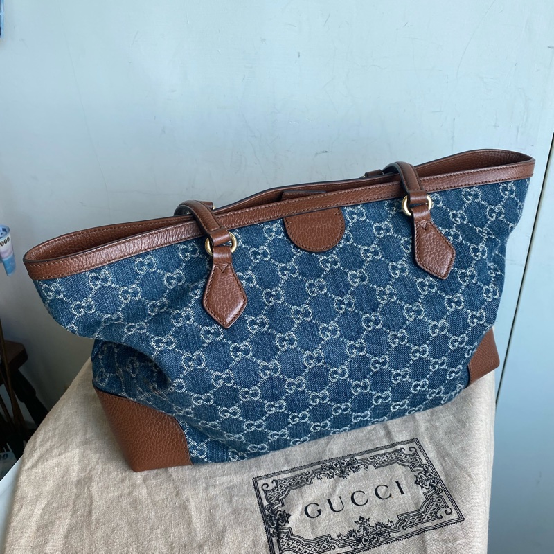 Gucci 牛仔托特包 丹寧系列-1