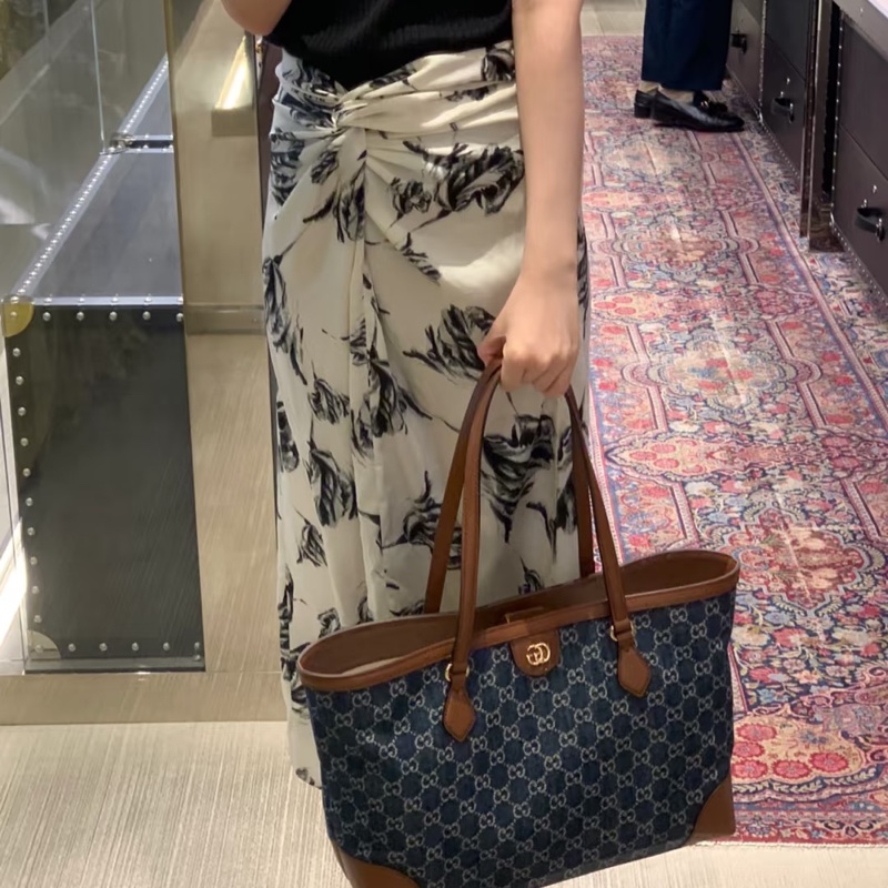 Gucci 牛仔托特包 丹寧系列-10